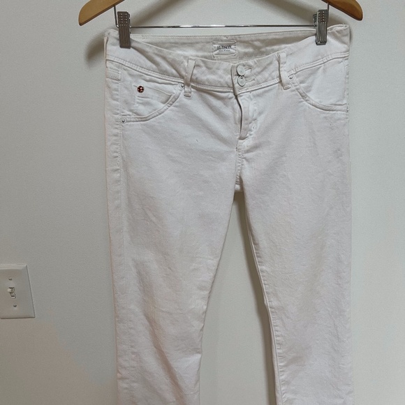 Hudson Cropped White Jeans Size 29 - Picture 4 of 10
